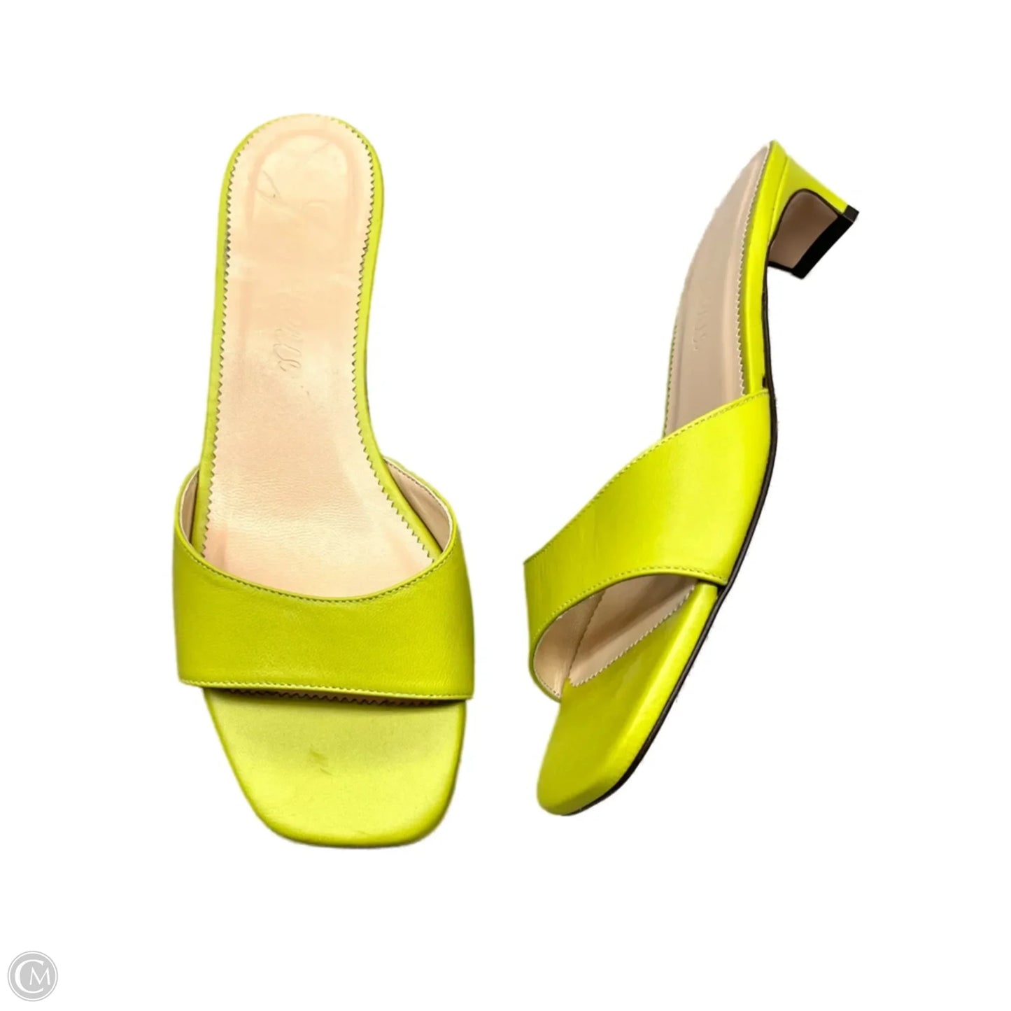 Sandals Heels Block By J. Crew In Green, Size: 9