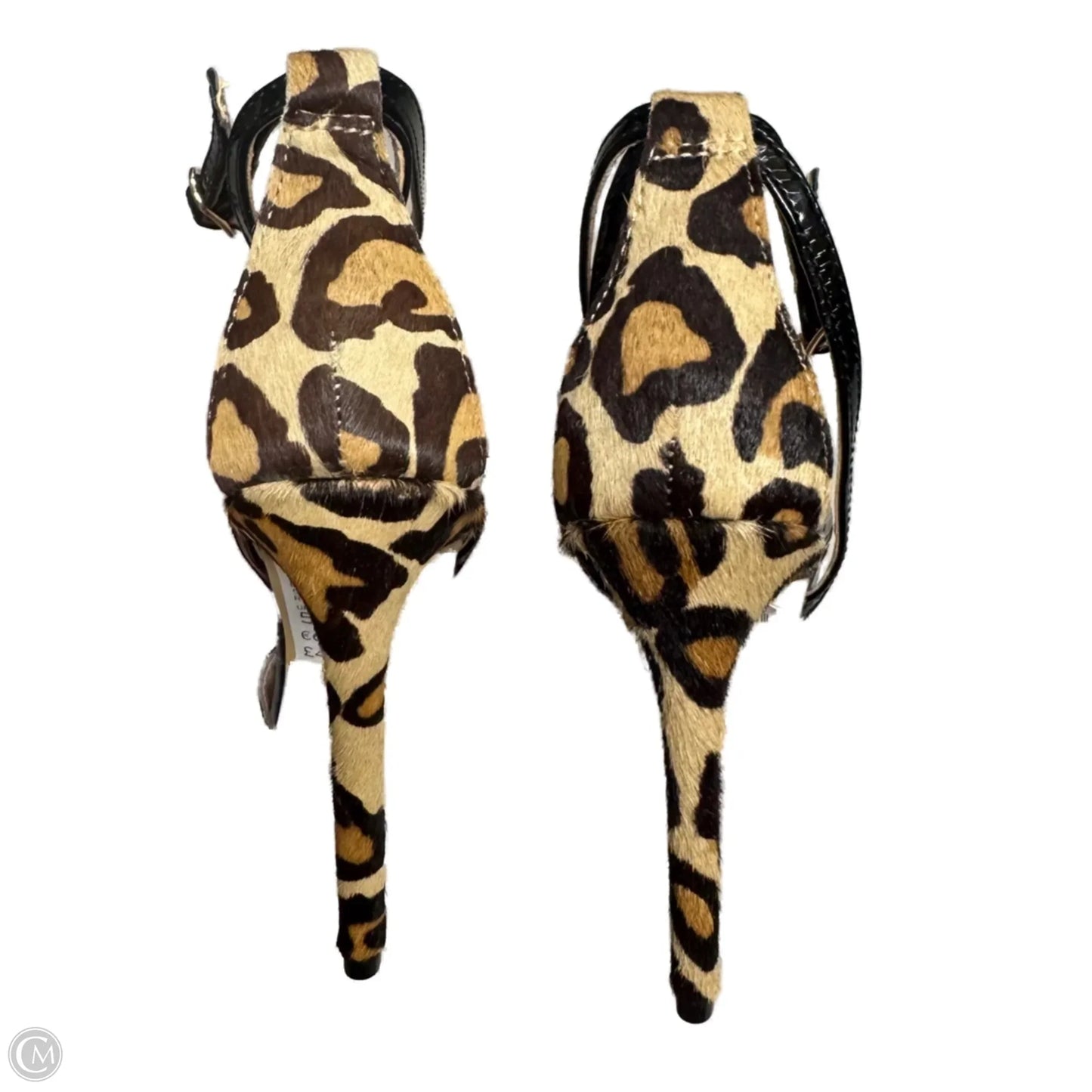 Sandals Heels Stiletto By Topshop In Leopard Print, Size: 7