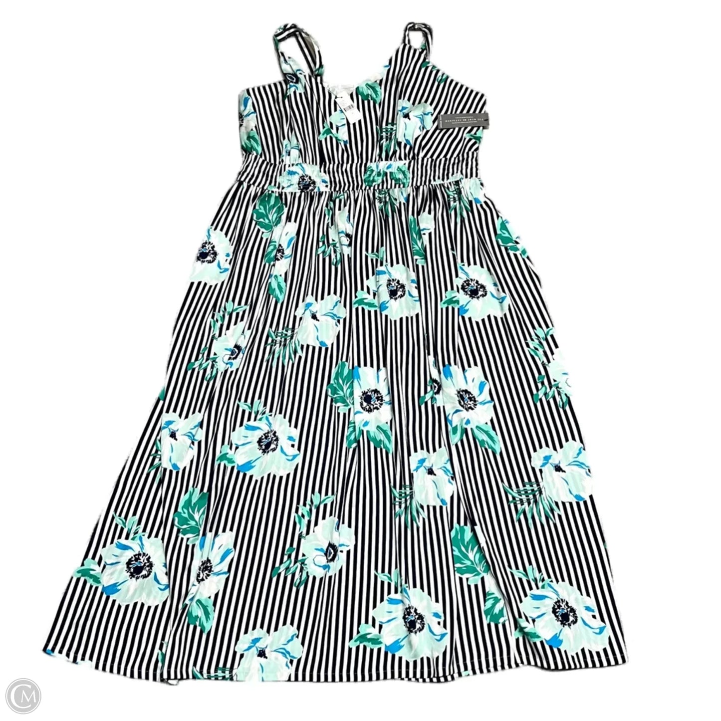 Dress Casual Maxi By Lane Bryant In Blue & White, Size: 3x