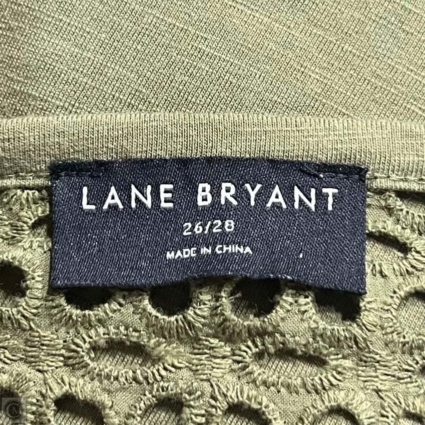 Top Short Sleeve By Lane Bryant In Green, Size: 4x