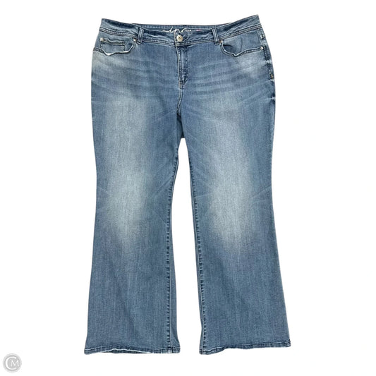 Jeans Boot Cut By Inc In Blue Denim, Size: 18