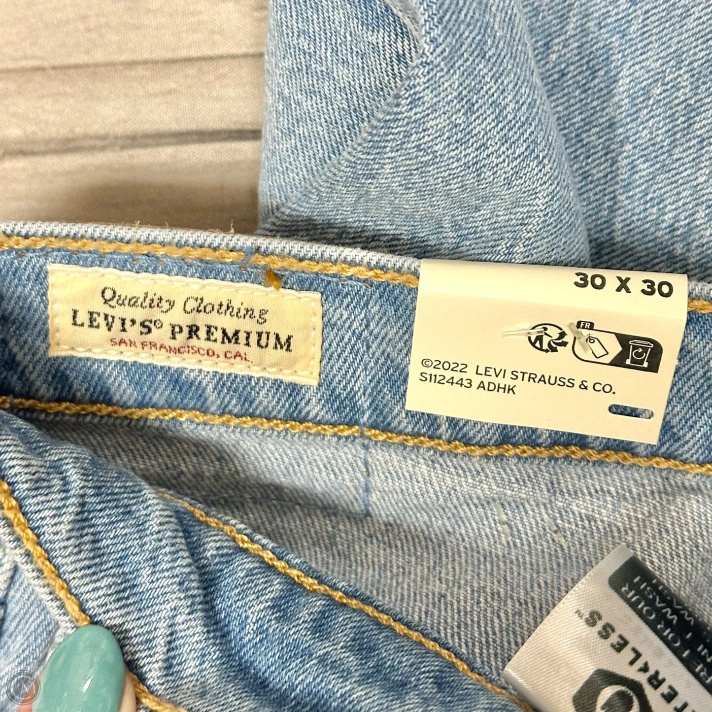 Jeans Skinny By Levis In Blue Denim, Size: 10