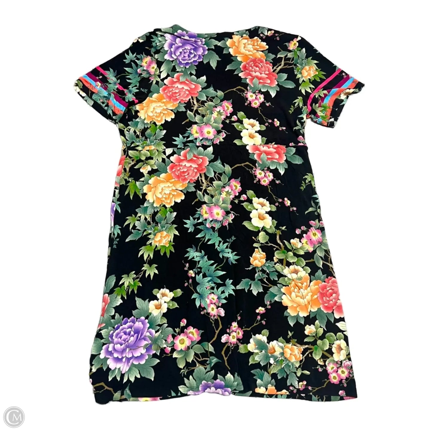 Dress Casual Short By Johnny Was In Floral Print, Size: L