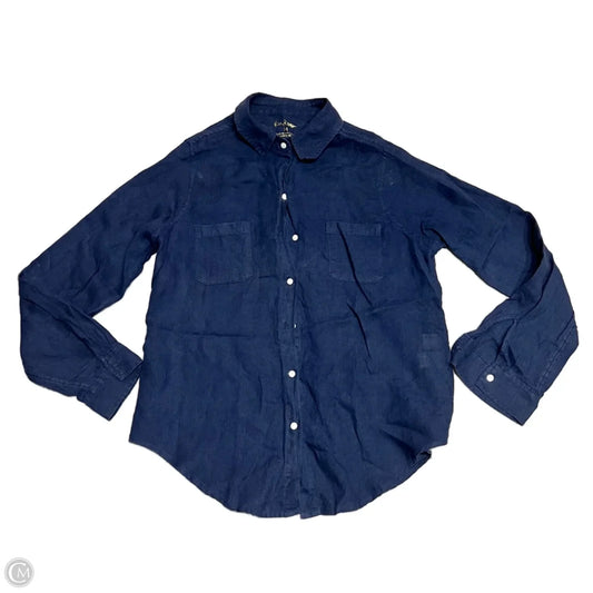 Top Long Sleeve Designer By Lilly Pulitzer In Navy, Size: M
