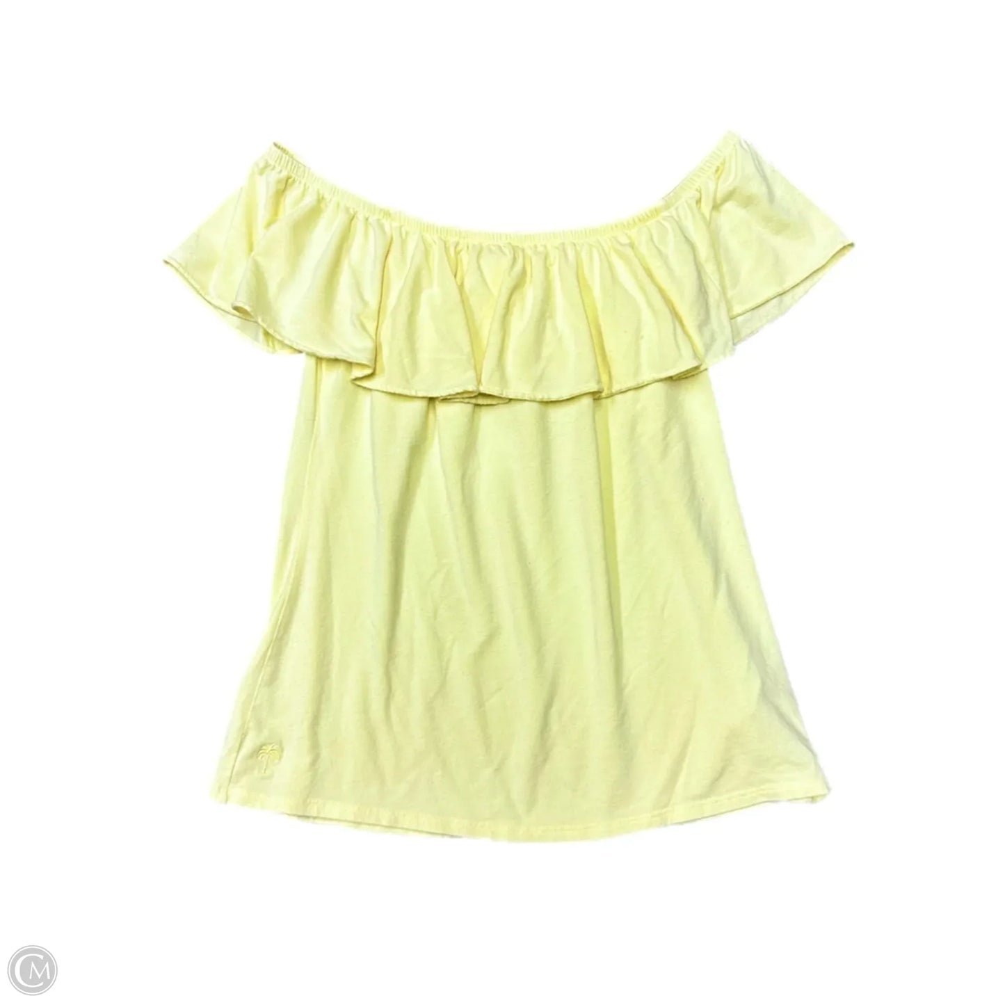 Top Sleeveless Designer By Lilly Pulitzer In Yellow, Size: S
