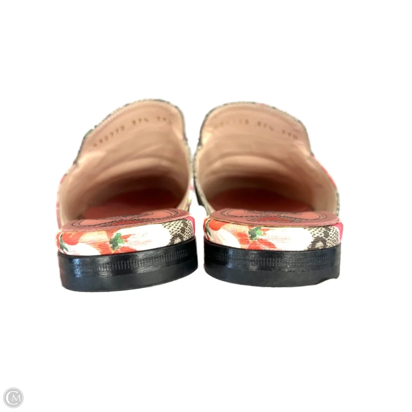 Shoes Luxury Designer By Gucci In Floral Print, Size: 7