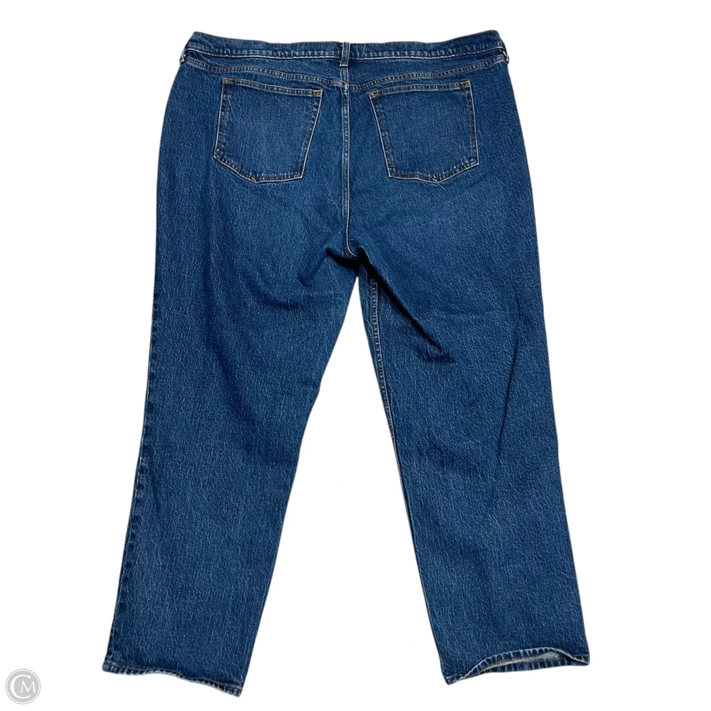 Jeans Straight By Abercrombie And Fitch In Blue Denim, Size: 20