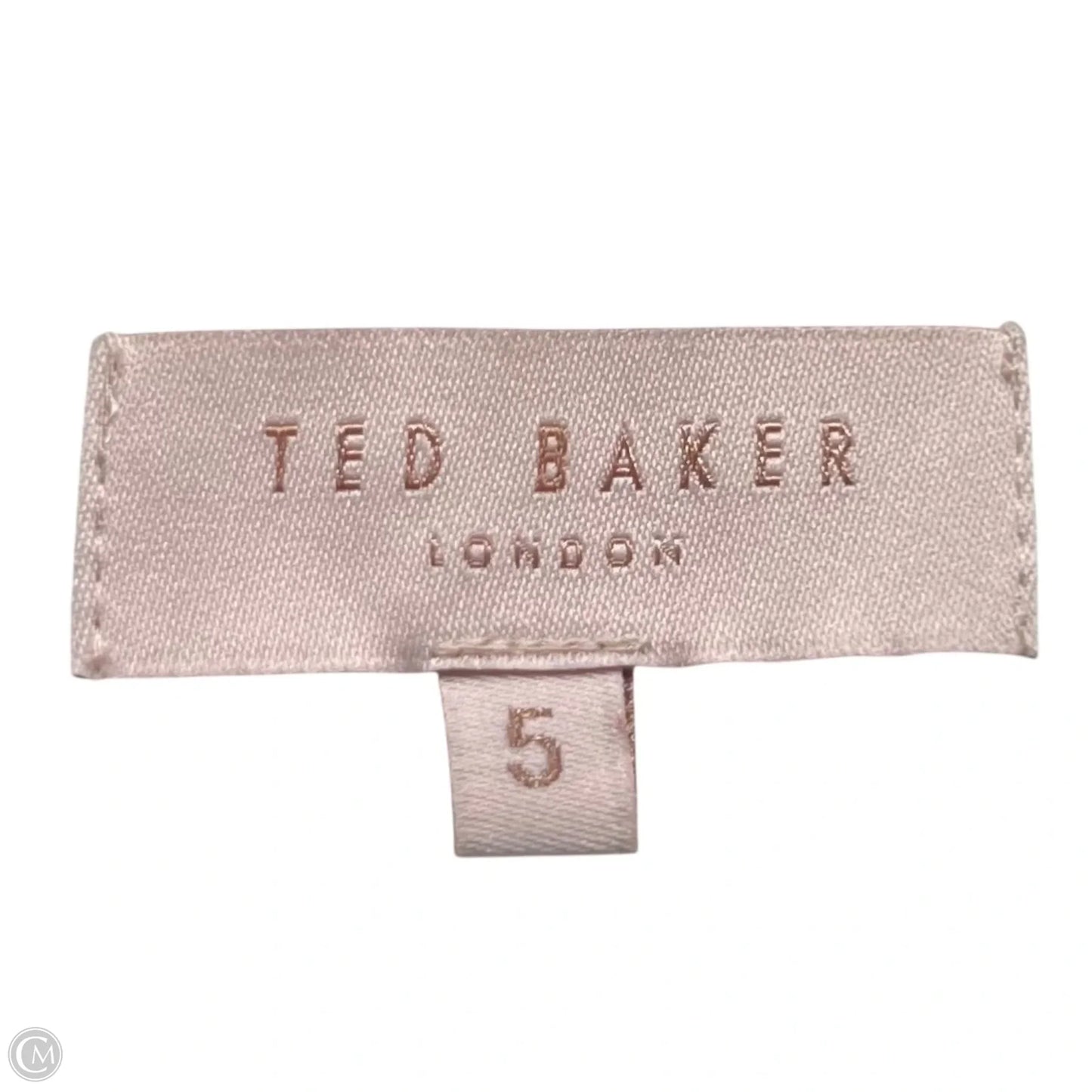 Top Short Sleeve By Ted Baker In Cream, Size: L