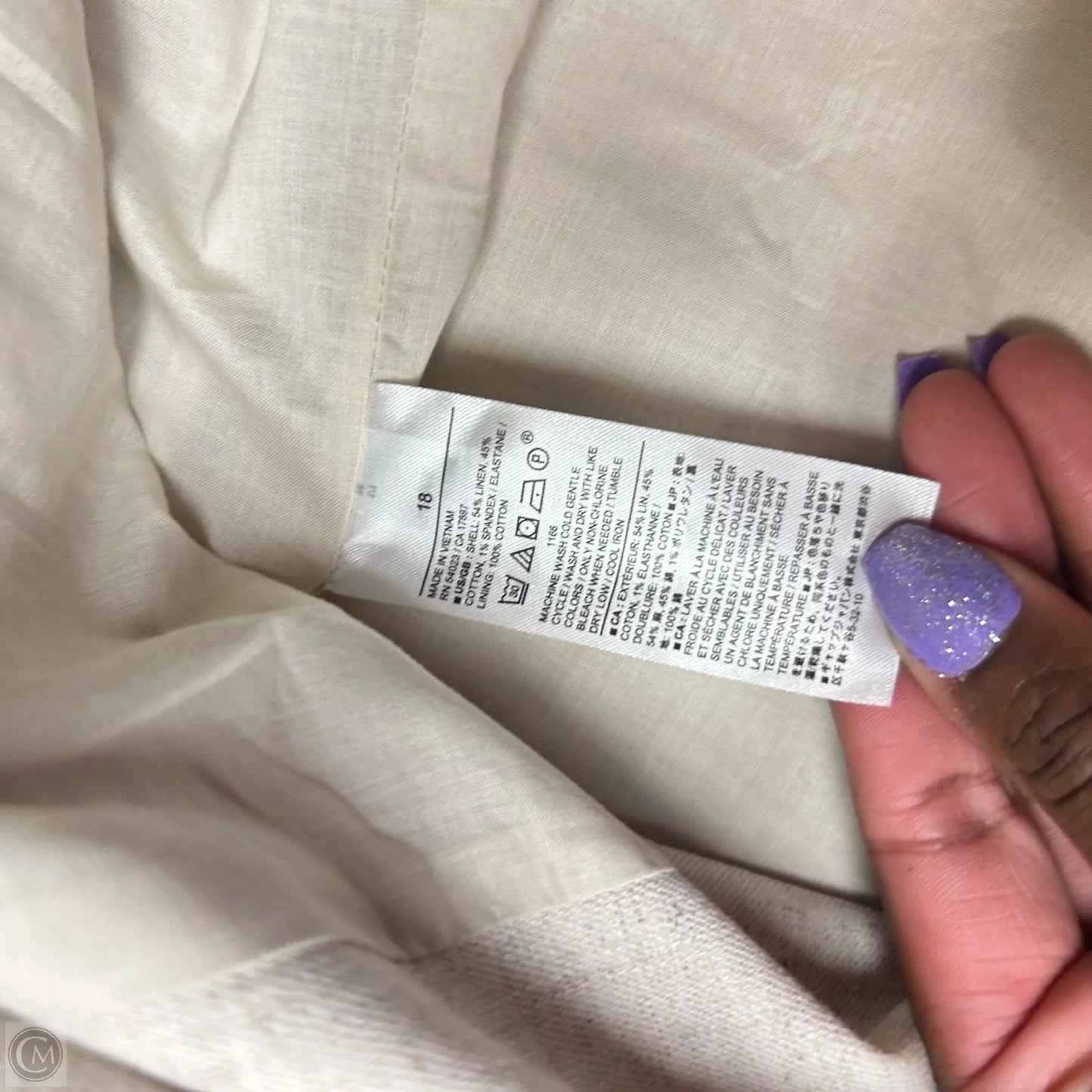 Blazer By Banana Republic In Beige, Size: 1x