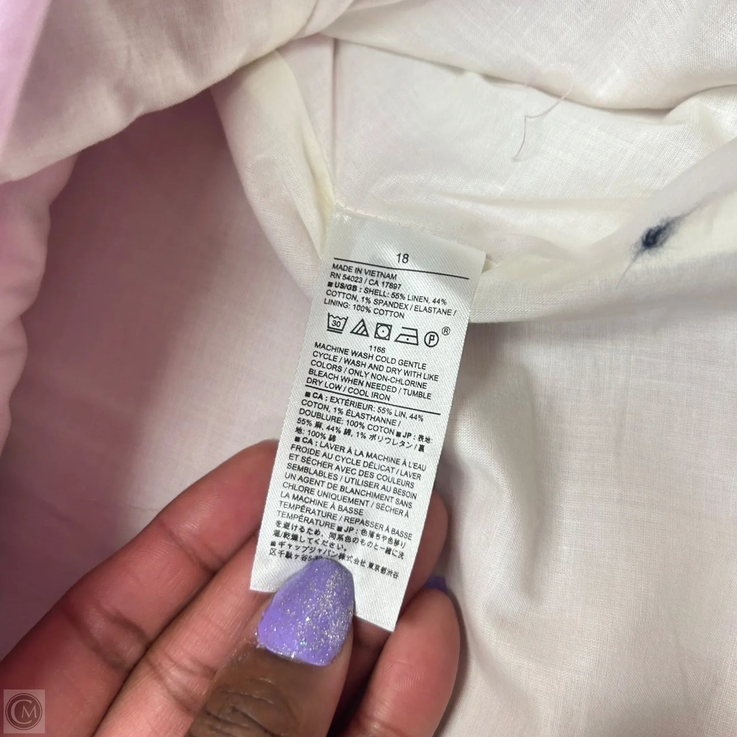 Blazer By Banana Republic In Purple, Size: 1x