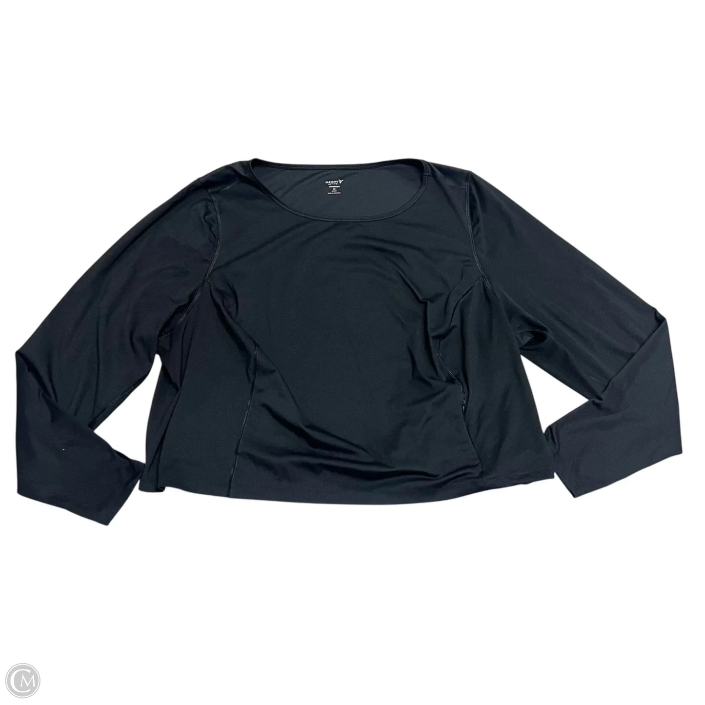 Athletic Top Long Sleeve Crewneck By Old Navy In Black, Size: 3x