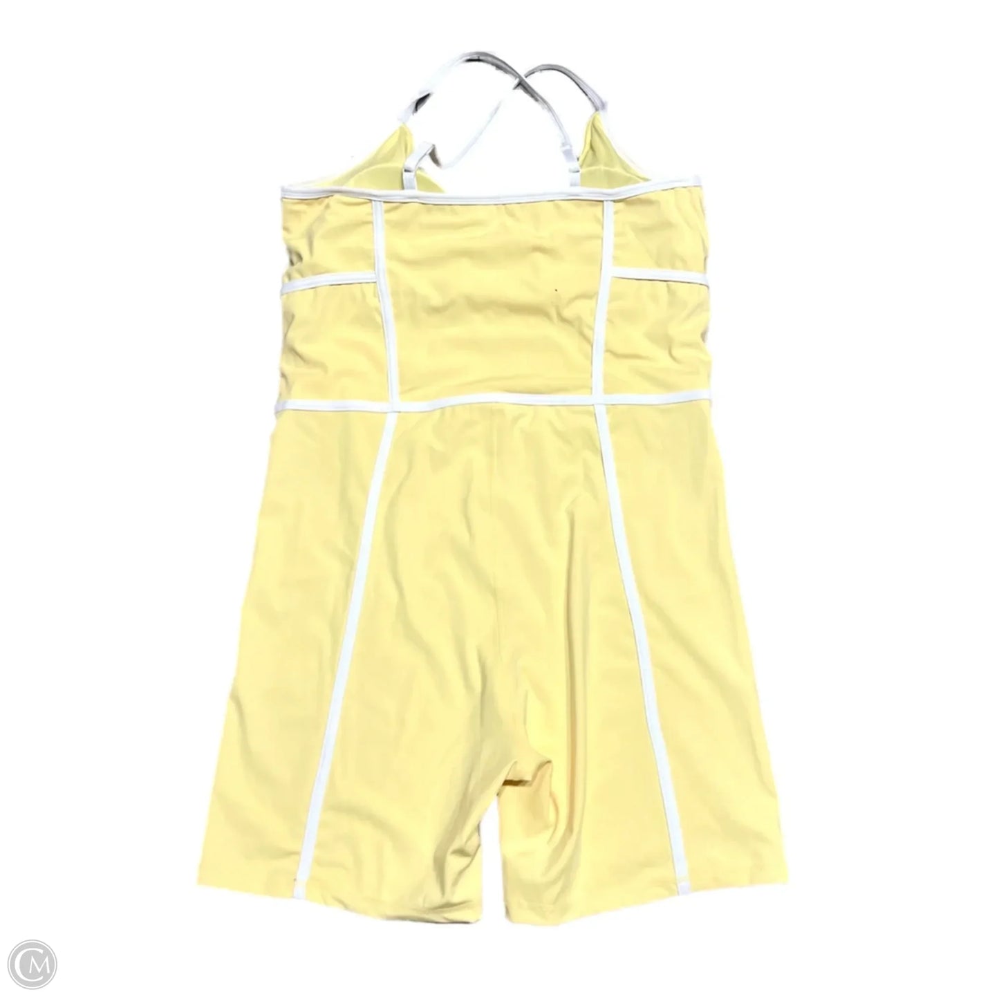 Romper By Fashion Nova In White & Yellow, Size: 2x