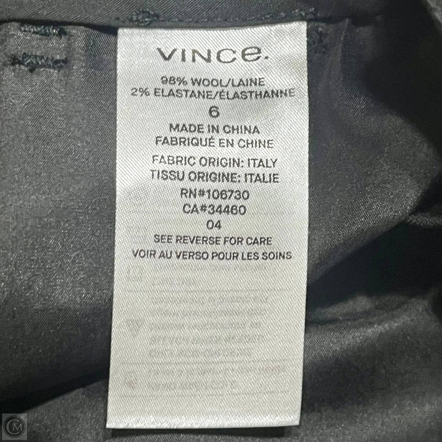 Pants Dress By Vince In Black, Size: 6