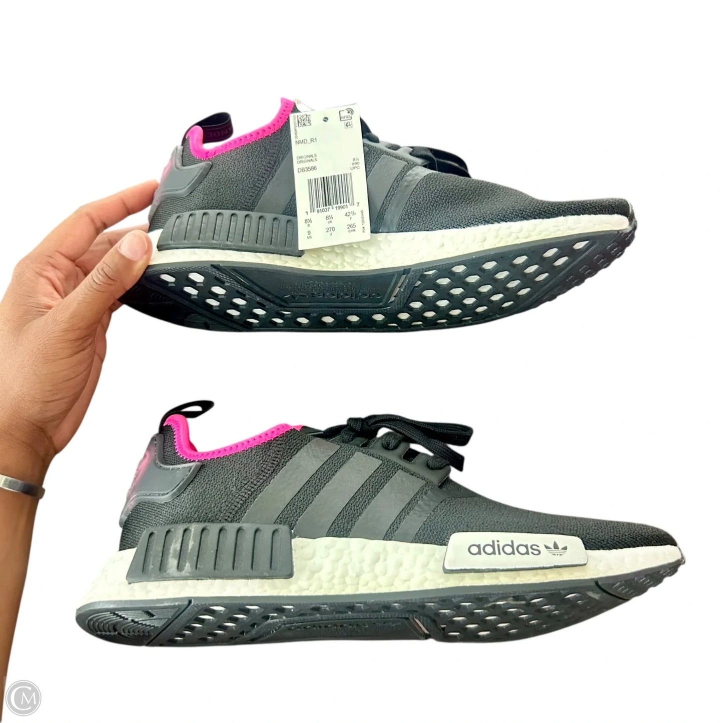 Shoes Athletic By Adidas In Black & White, Size: 9