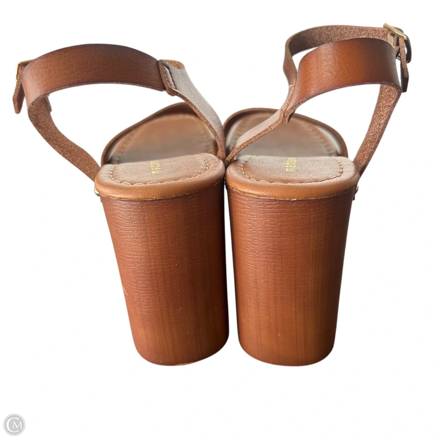 Sandals Heels Block By Madden Girl In Tan, Size: 8
