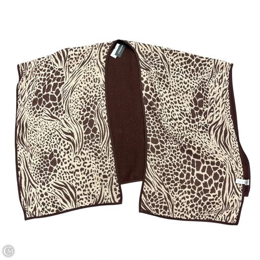 Shawl By Ann Taylor In Brown & Cream, Size: Osfm