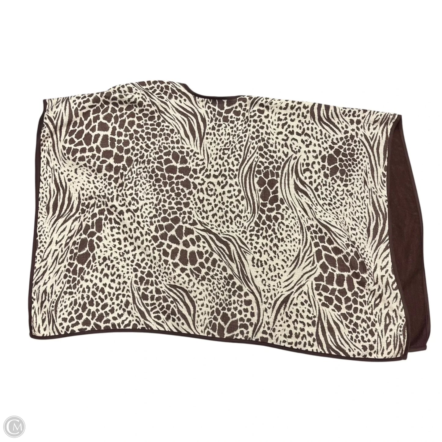 Shawl By Ann Taylor In Brown & Cream, Size: Osfm