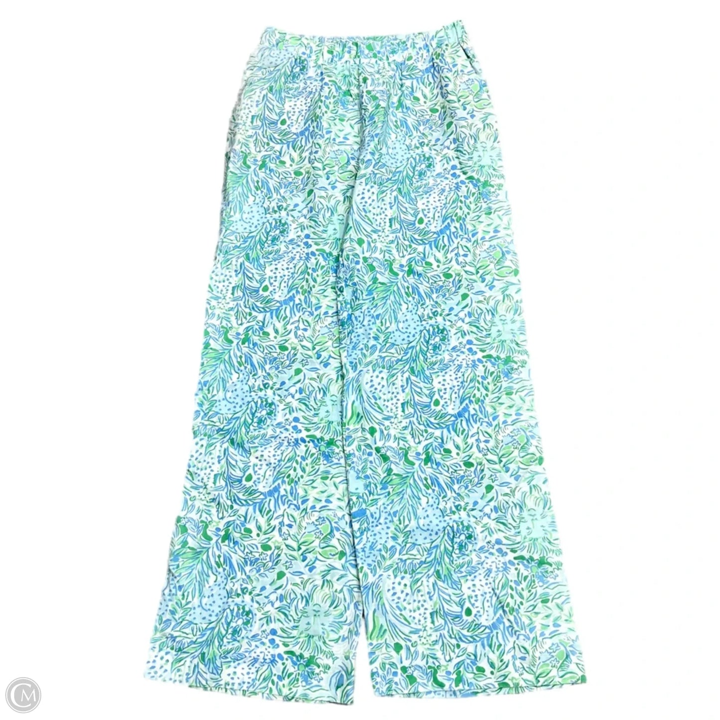 Pants Designer By Lilly Pulitzer In Blue & Green, Size: 4