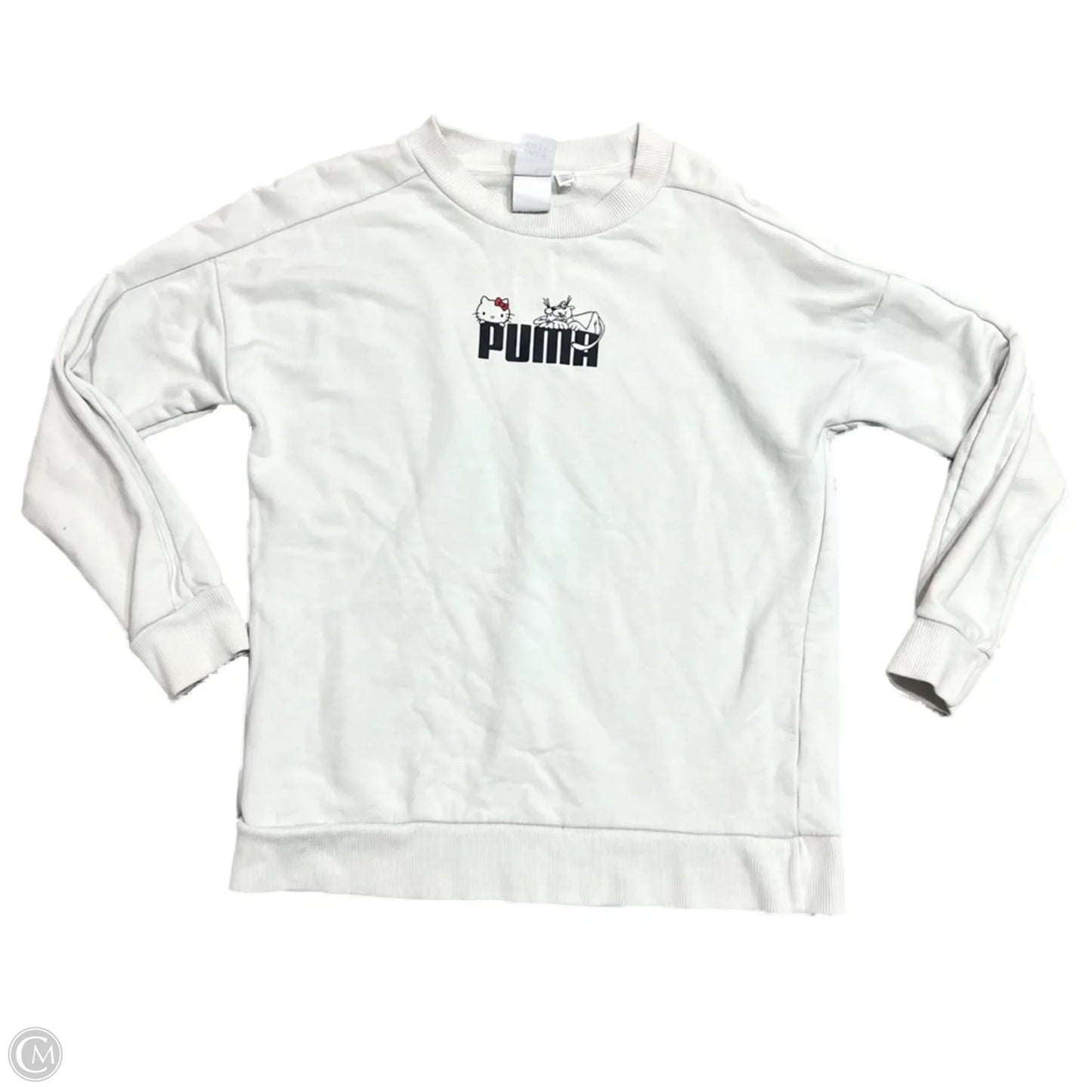 Sweatshirt Crewneck By Puma In Cream, Size: Xs