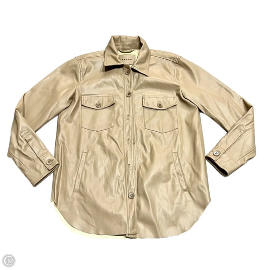 Jacket Shirt By Blanknyc In Tan, Size: S