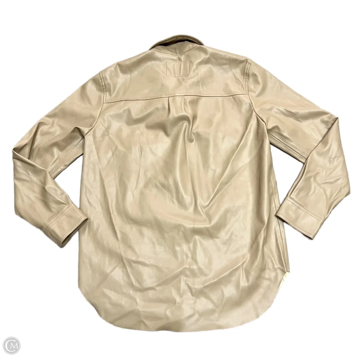 Jacket Shirt By Blanknyc In Tan, Size: S