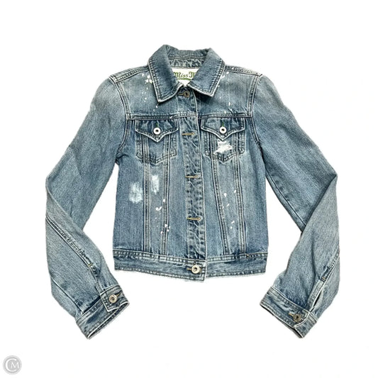 Jacket Denim By Miss Me In Blue Denim, Size: S