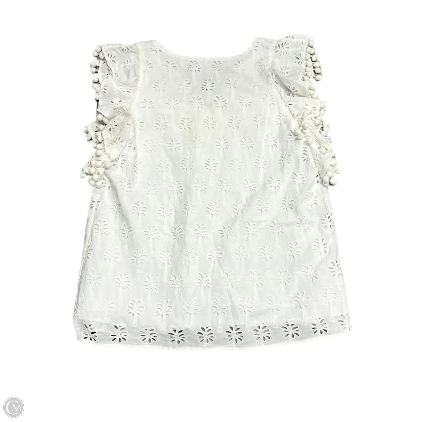 Top Sleeveless Designer By Lilly Pulitzer In Cream, Size: S
