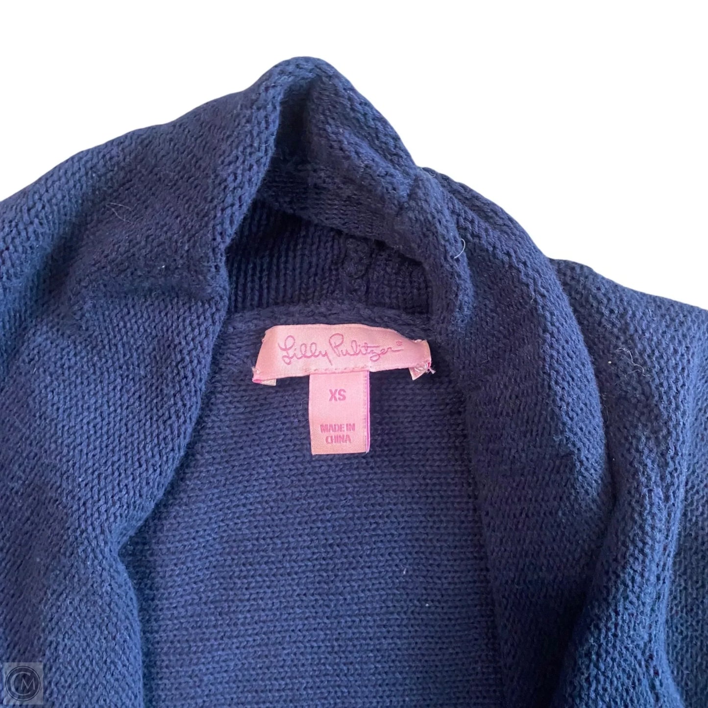 Sweater Cardigan Designer By Lilly Pulitzer In Blue, Size: Xs