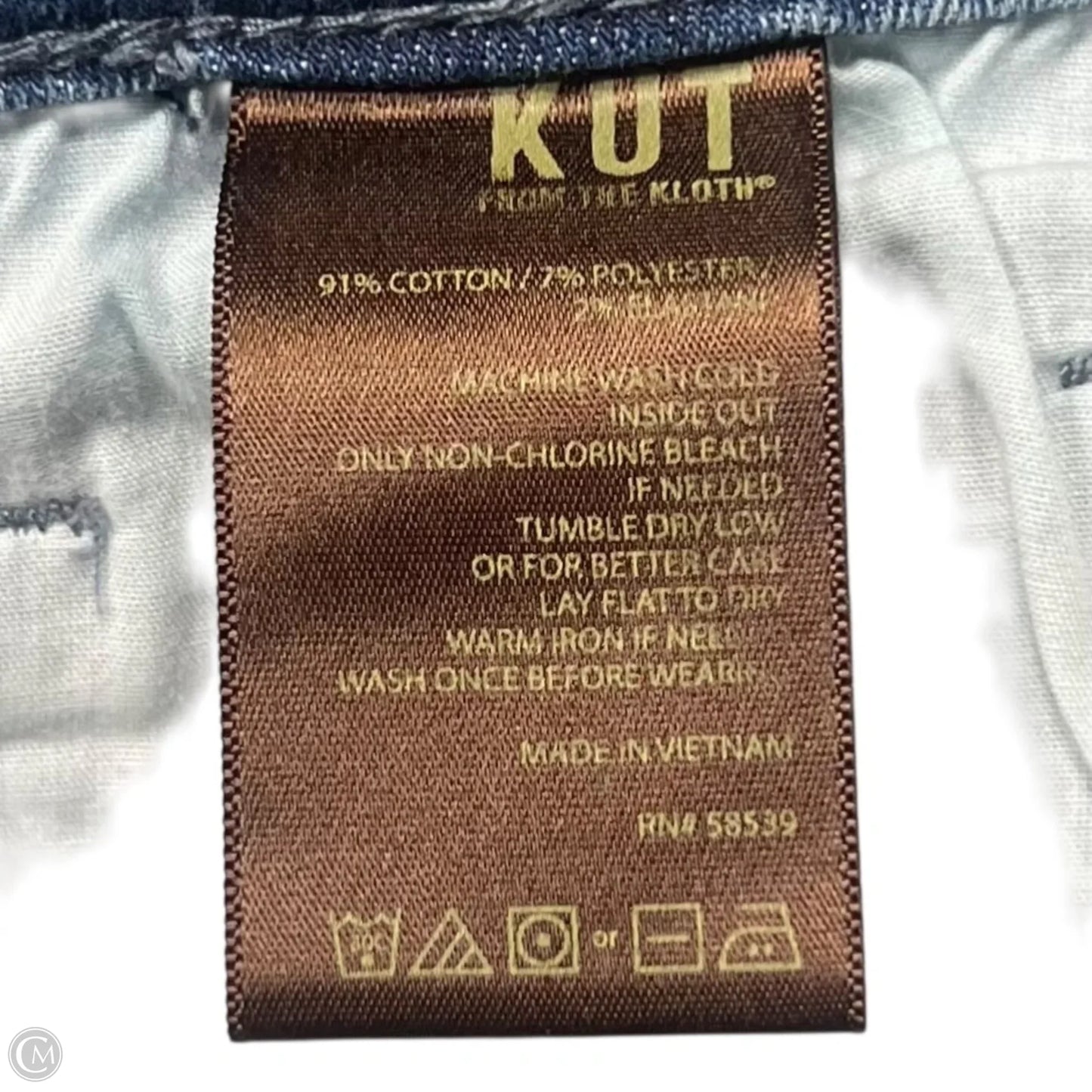 Jeans Skinny By Kut In Blue Denim, Size: 14