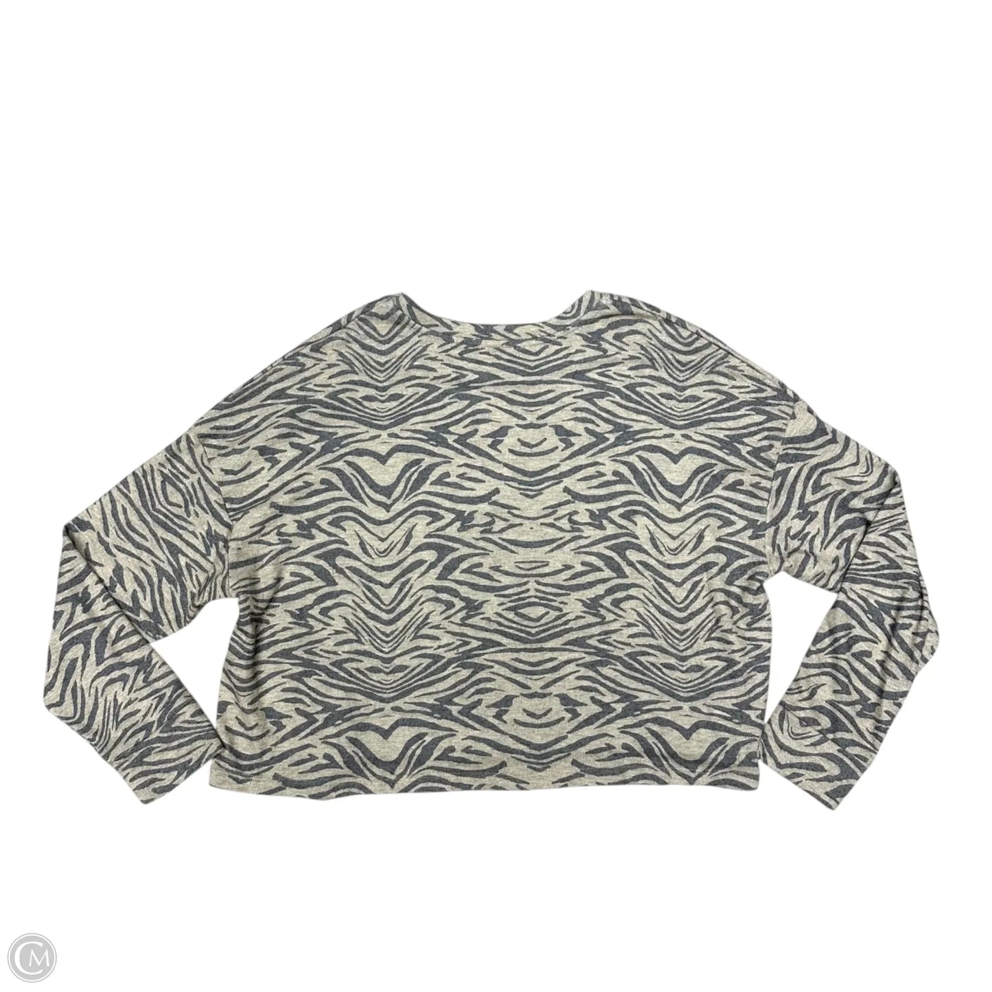 Sweatshirt Crewneck By Beyond Yoga In Zebra Print, Size: Xl