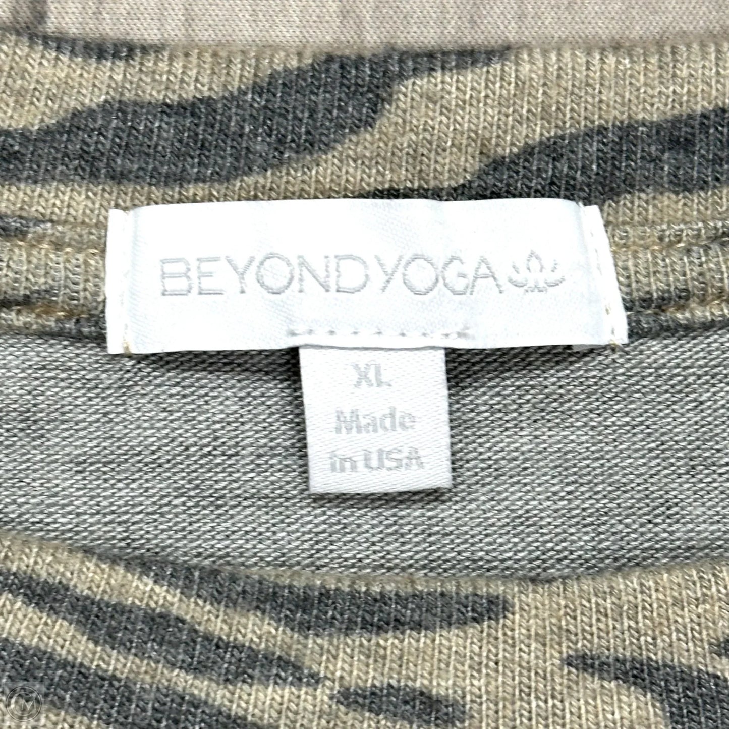 Sweatshirt Crewneck By Beyond Yoga In Zebra Print, Size: Xl