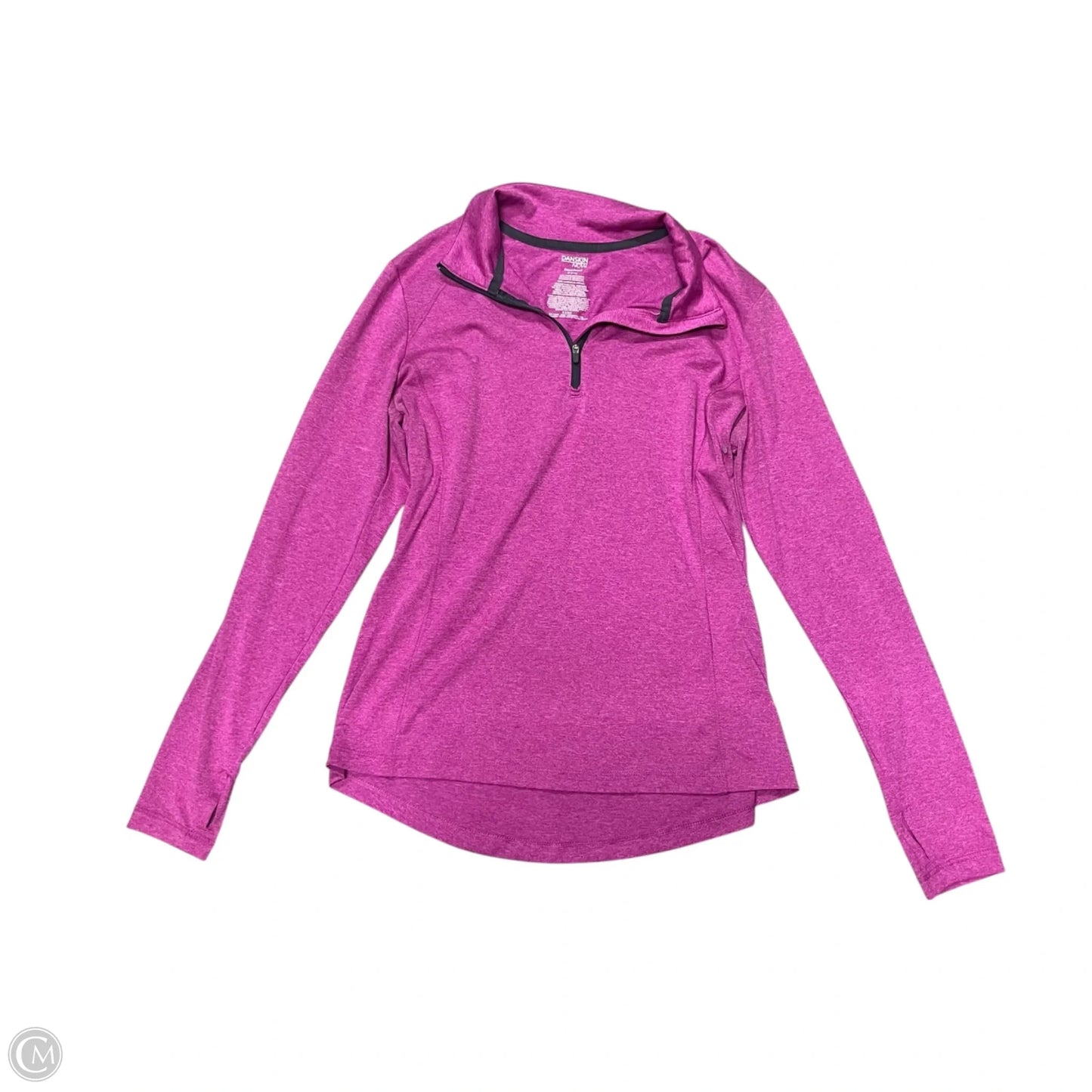 Athletic Top Long Sleeve Collar By Danskin In Purple, Size: M