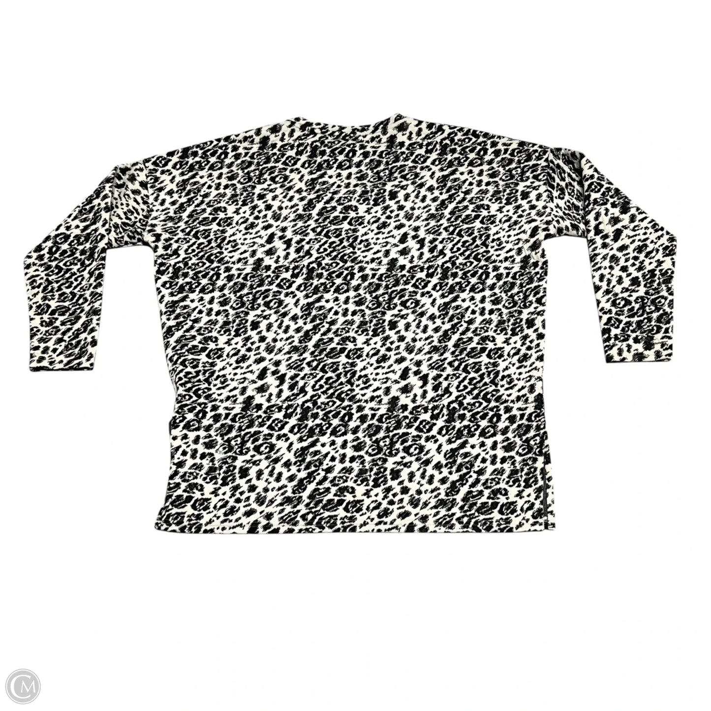 Sweatshirt Crewneck By Chicos In Leopard Print, Size: S