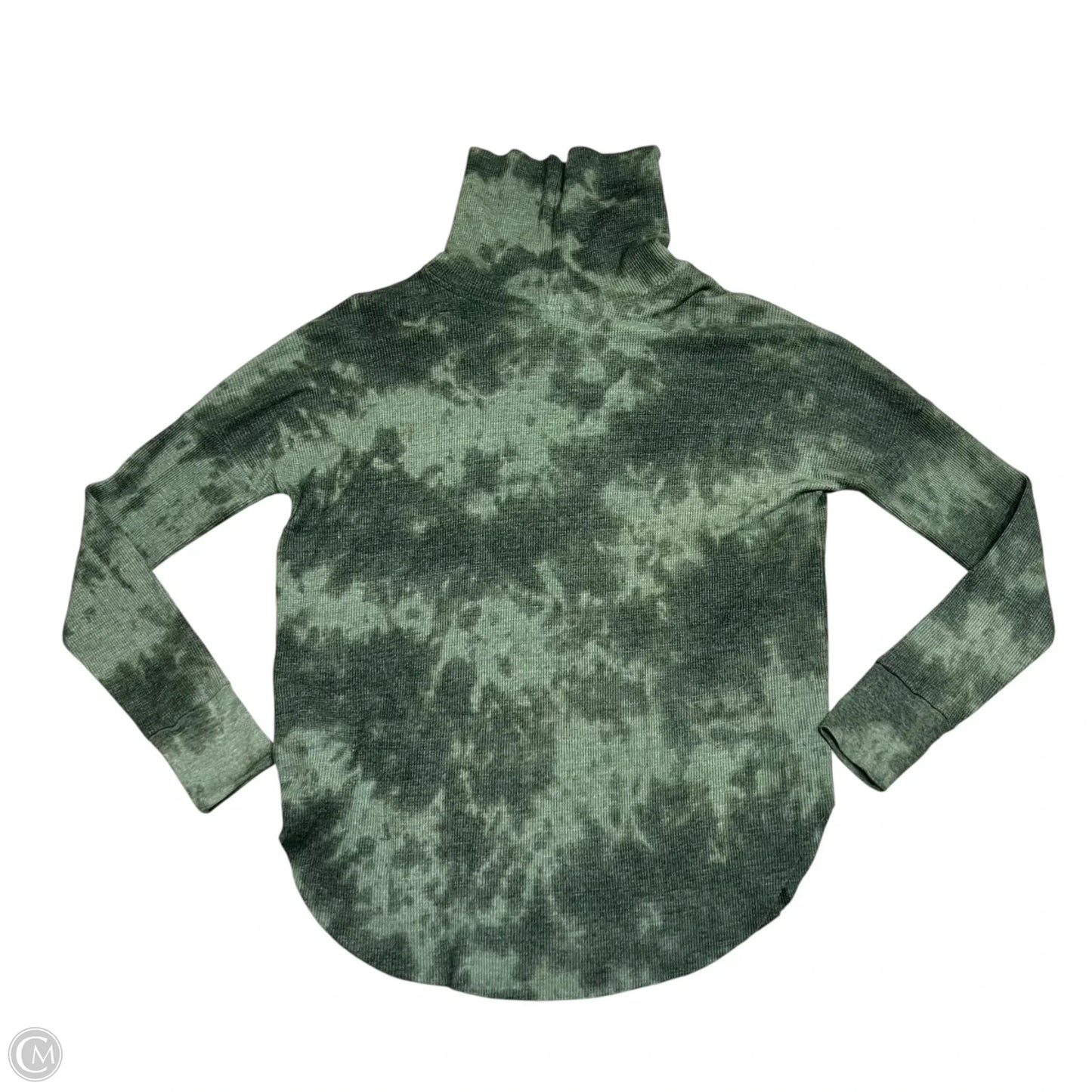 Top Long Sleeve By Michael Stars In Green, Size: S