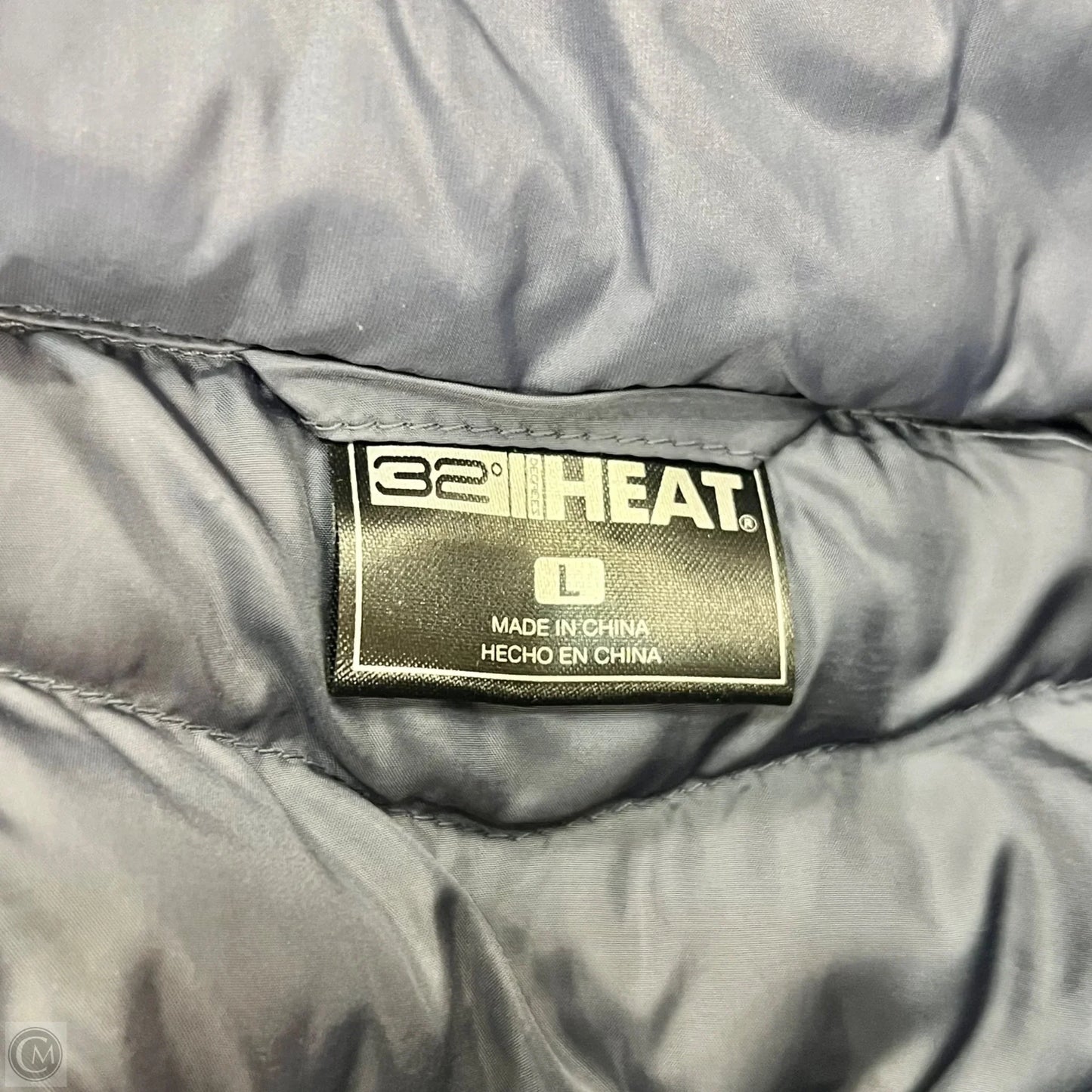 Coat Puffer & Quilted By 32 Degrees In Grey, Size: L