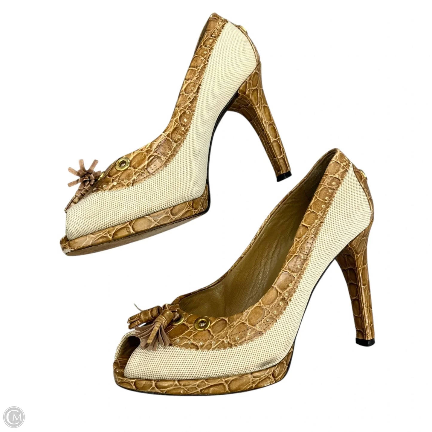 Sandals Designer By Stuart Weitzman In Tan, Size: 9