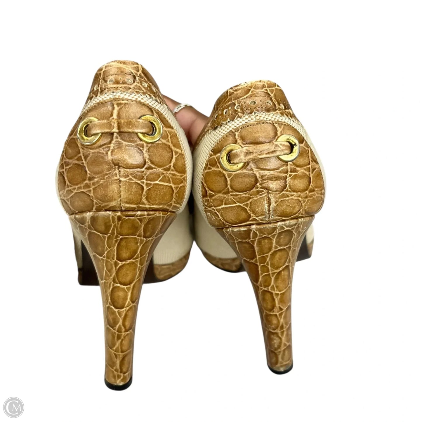 Sandals Designer By Stuart Weitzman In Tan, Size: 9