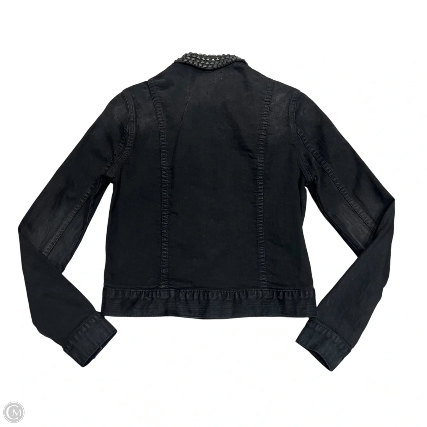 Jacket Denim By Current Elliott In Black, Size: Xs
