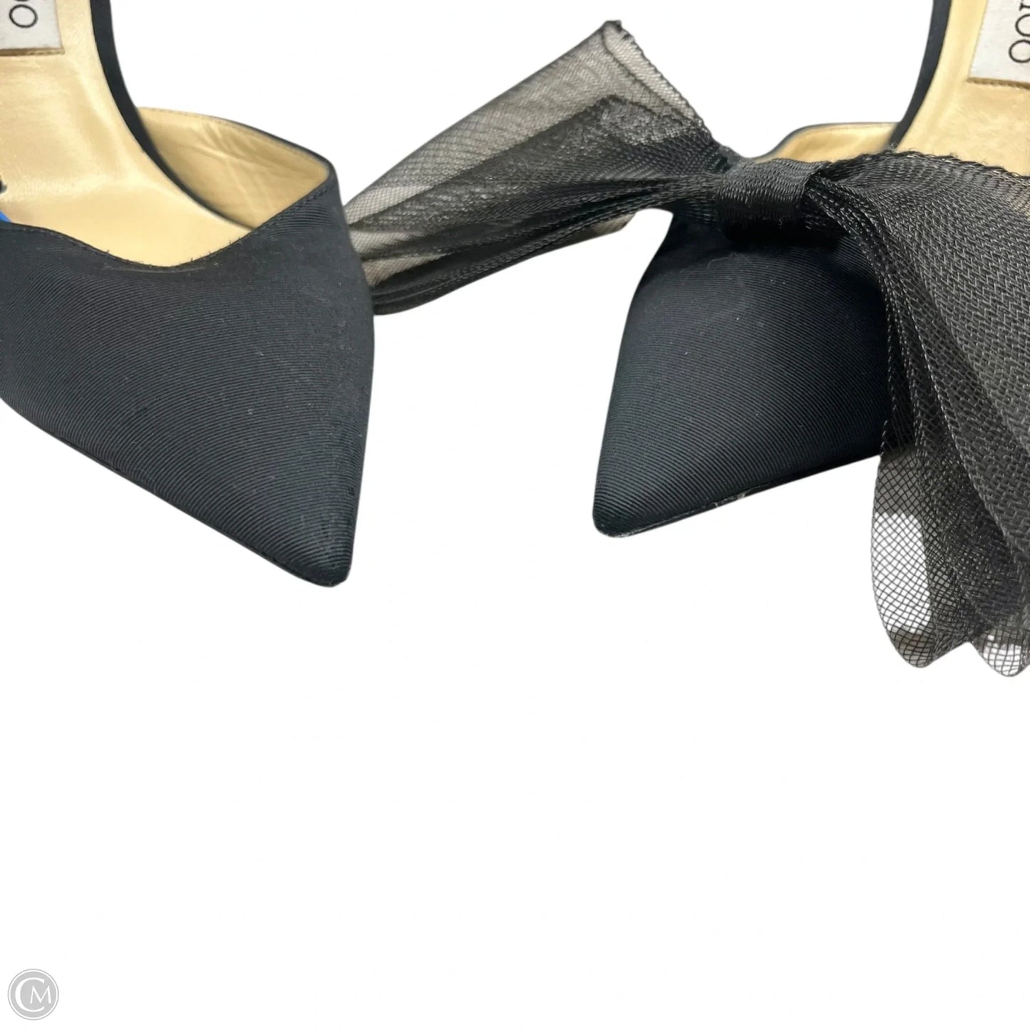 Shoes Luxury Designer By Jimmy Choo In Black, Size: 9