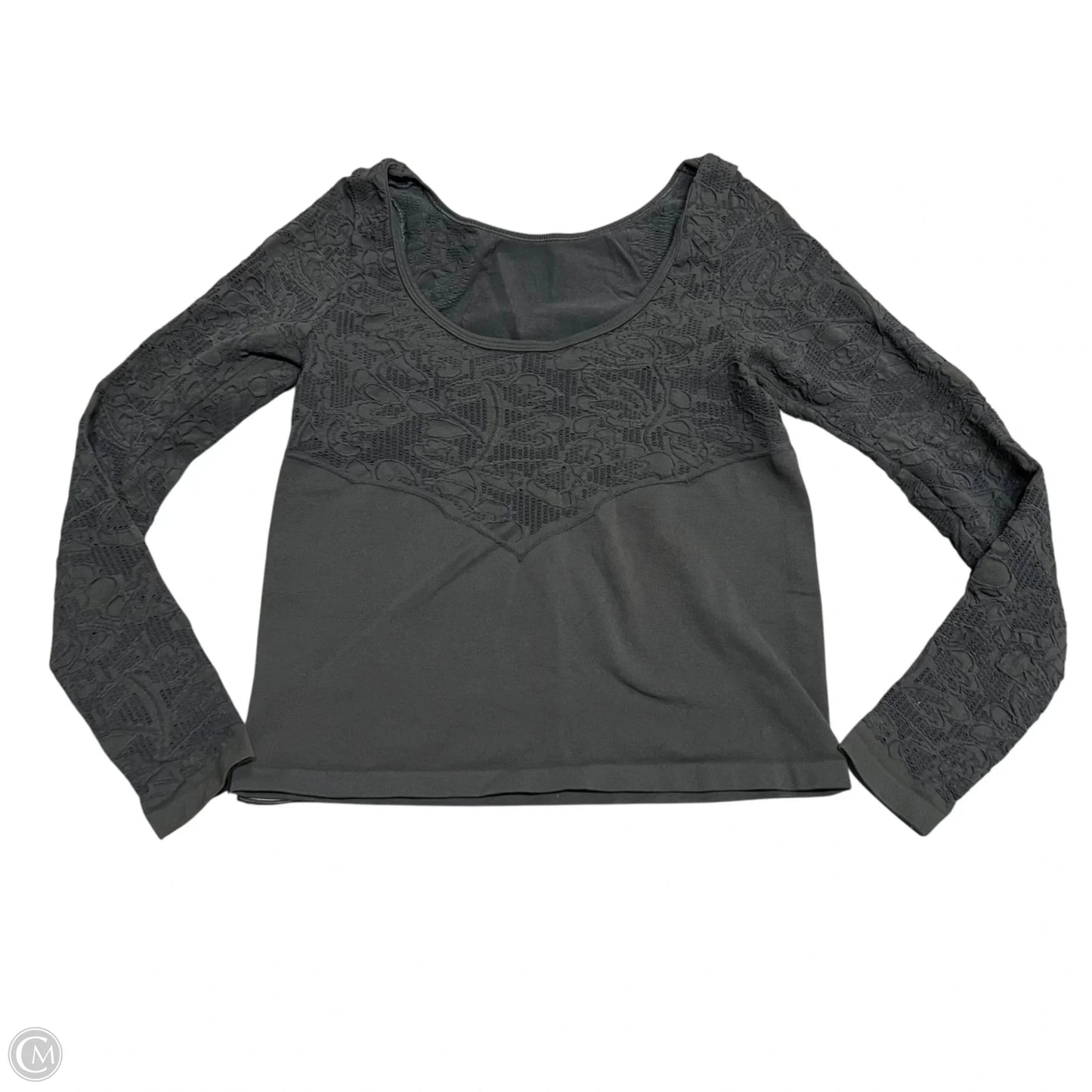 Top Long Sleeve Basic By Anthropologie In Grey, Size: S