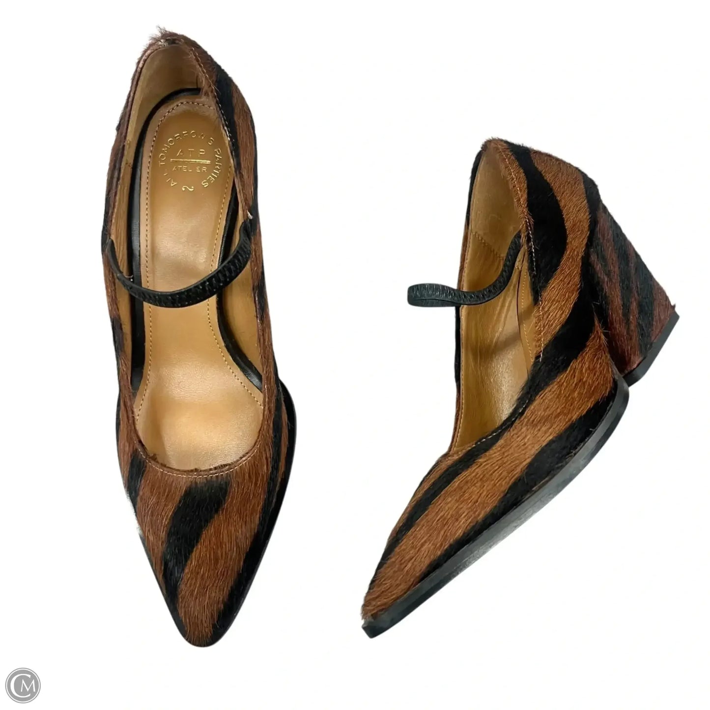Shoes Heels Block By All Tomorrow's Parties In Zebra Print, Size: 6.5