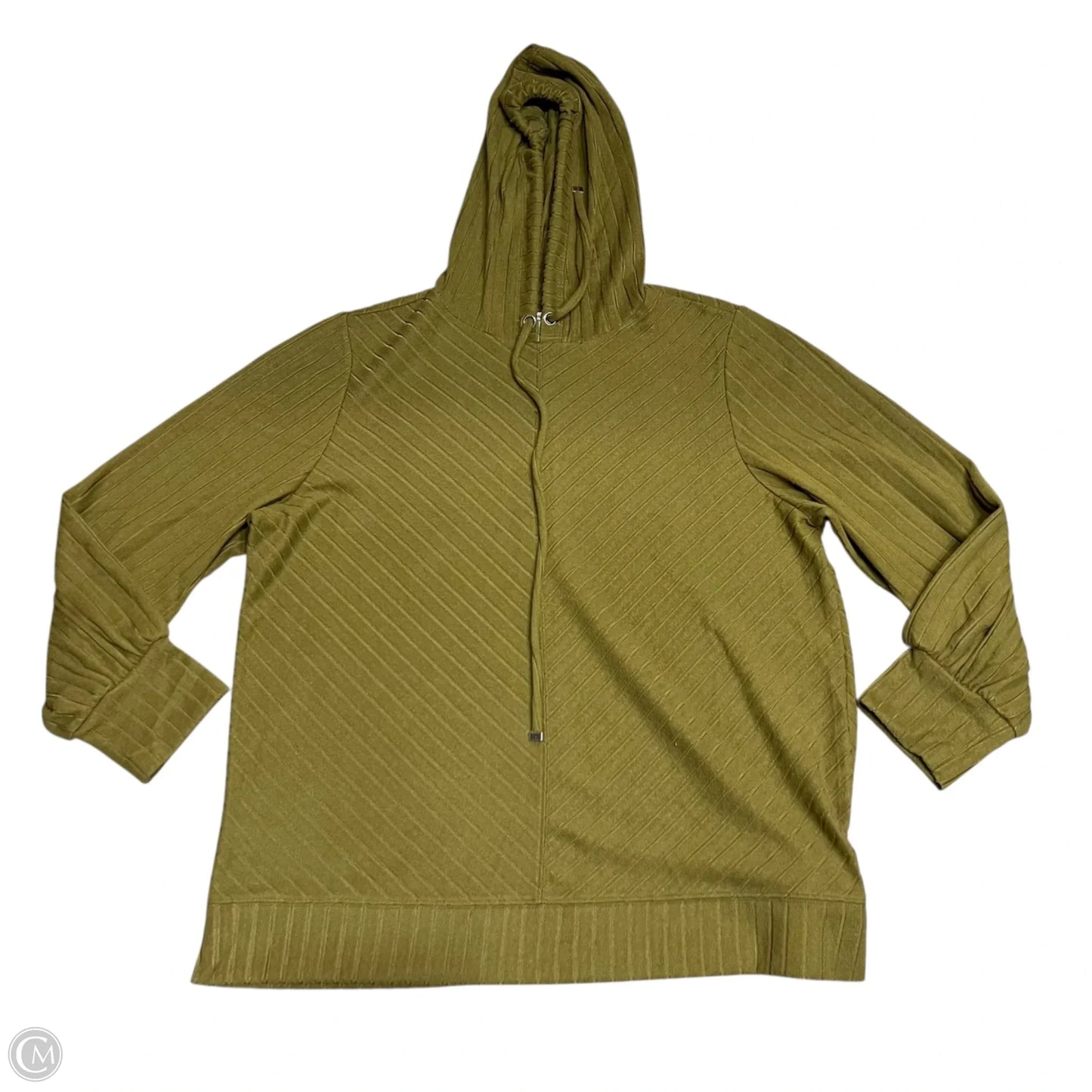 Sweatshirt Hoodie By Nine West In Green, Size: Xxl