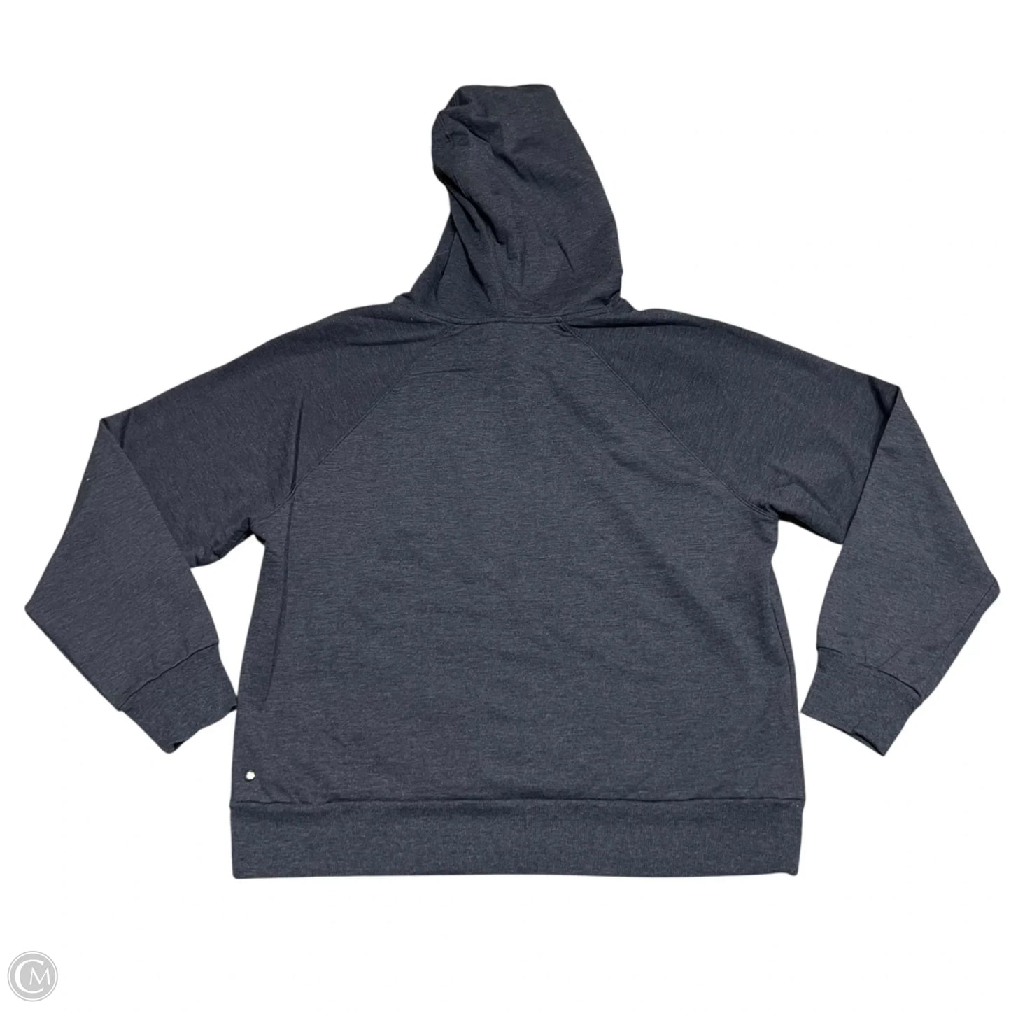 Athletic Sweatshirt Hoodie By Zella In Grey, Size: L