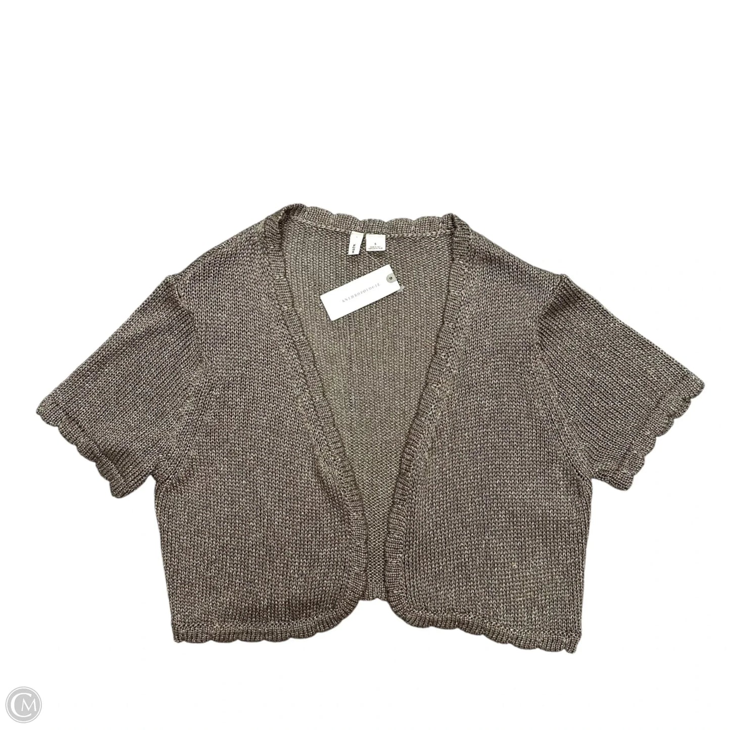 Sweater Cardigan By Moth In Taupe, Size: S