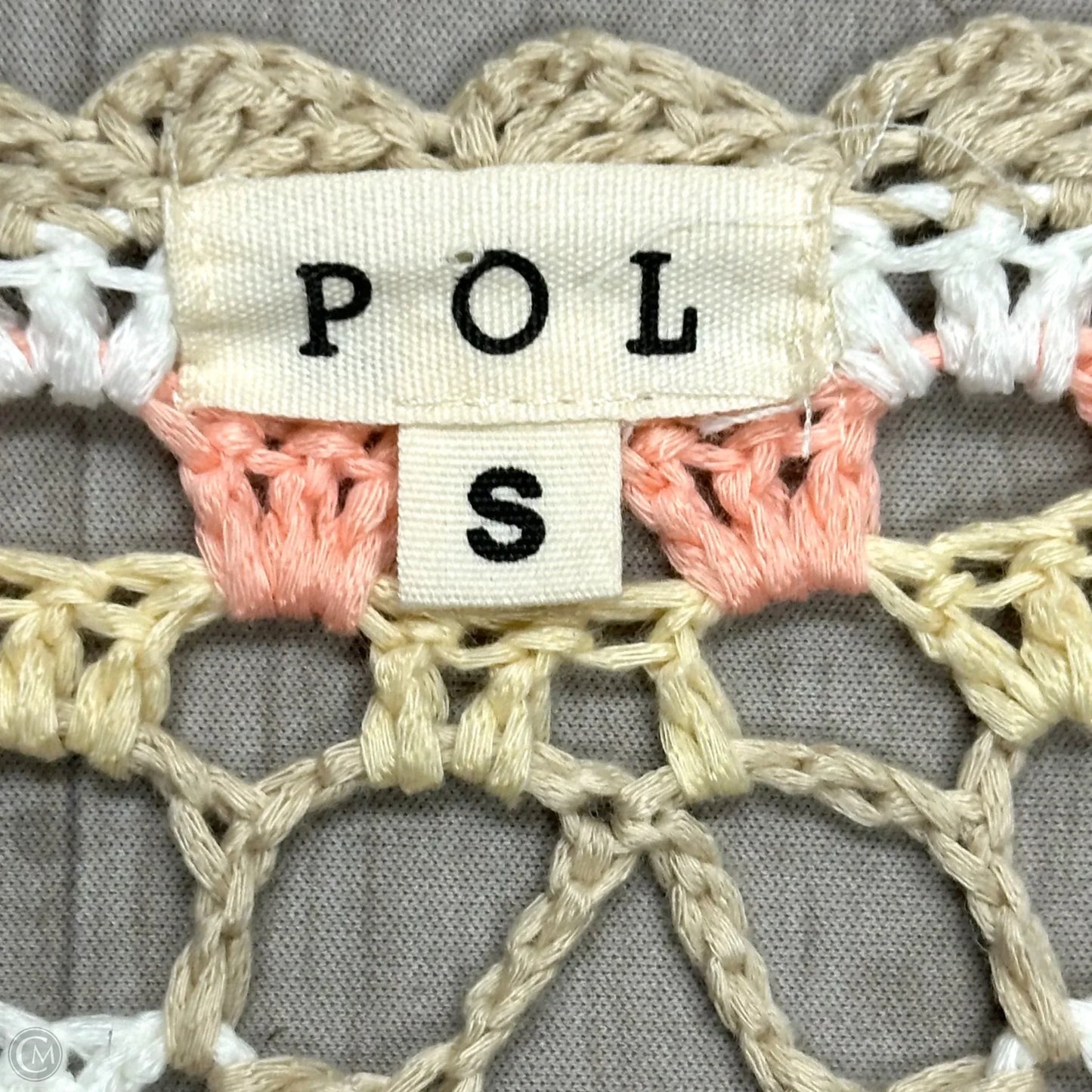 Sweater Cardigan By Pol In Pink & Tan, Size: S