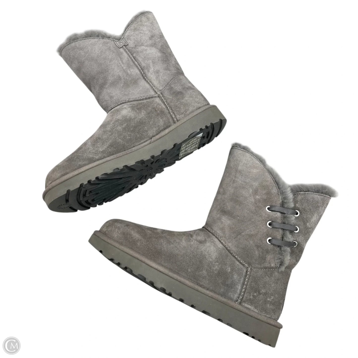 Boots Designer By Ugg In Grey, Size: 8