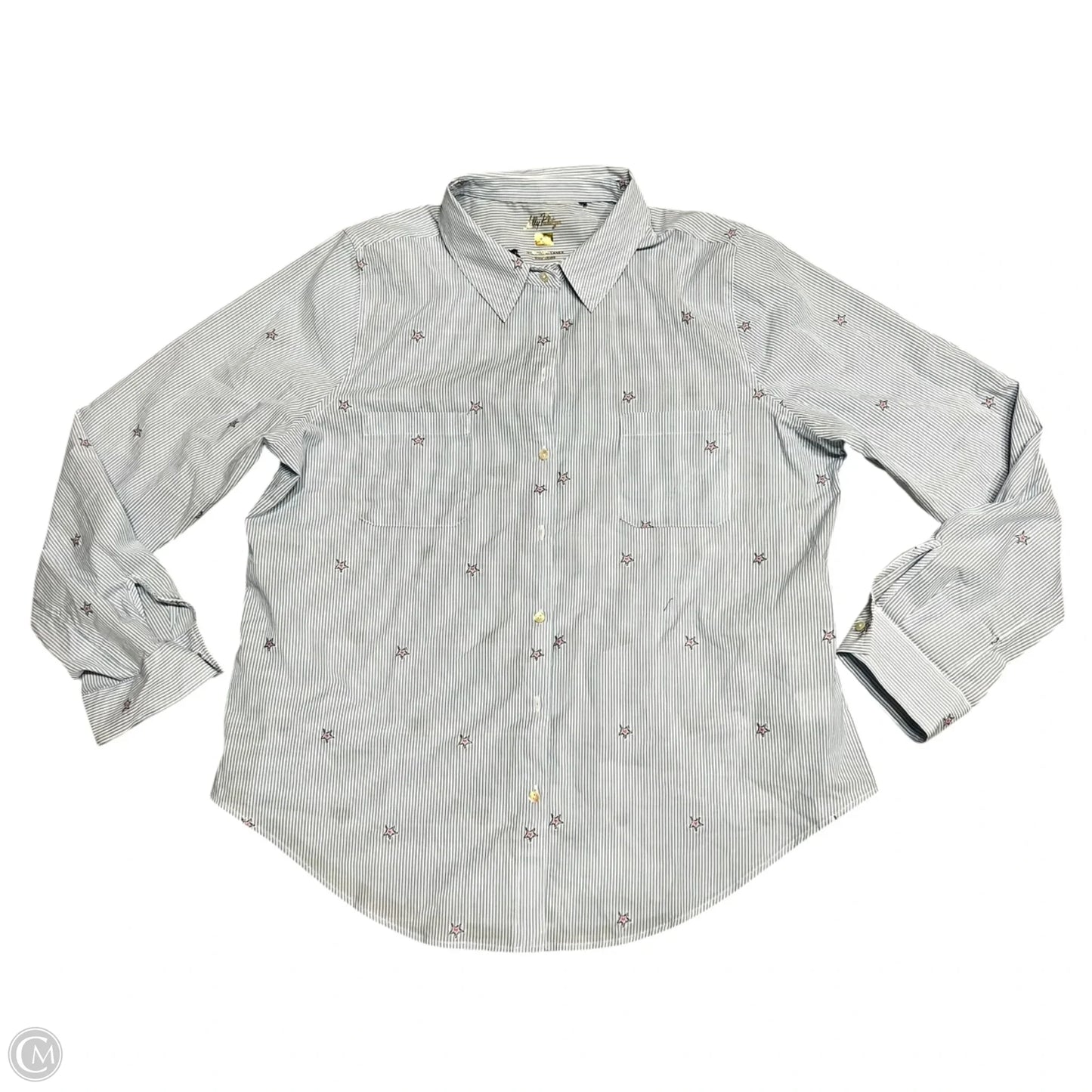 Top Long Sleeve Designer By Lilly Pulitzer In Blue, Size: Xl