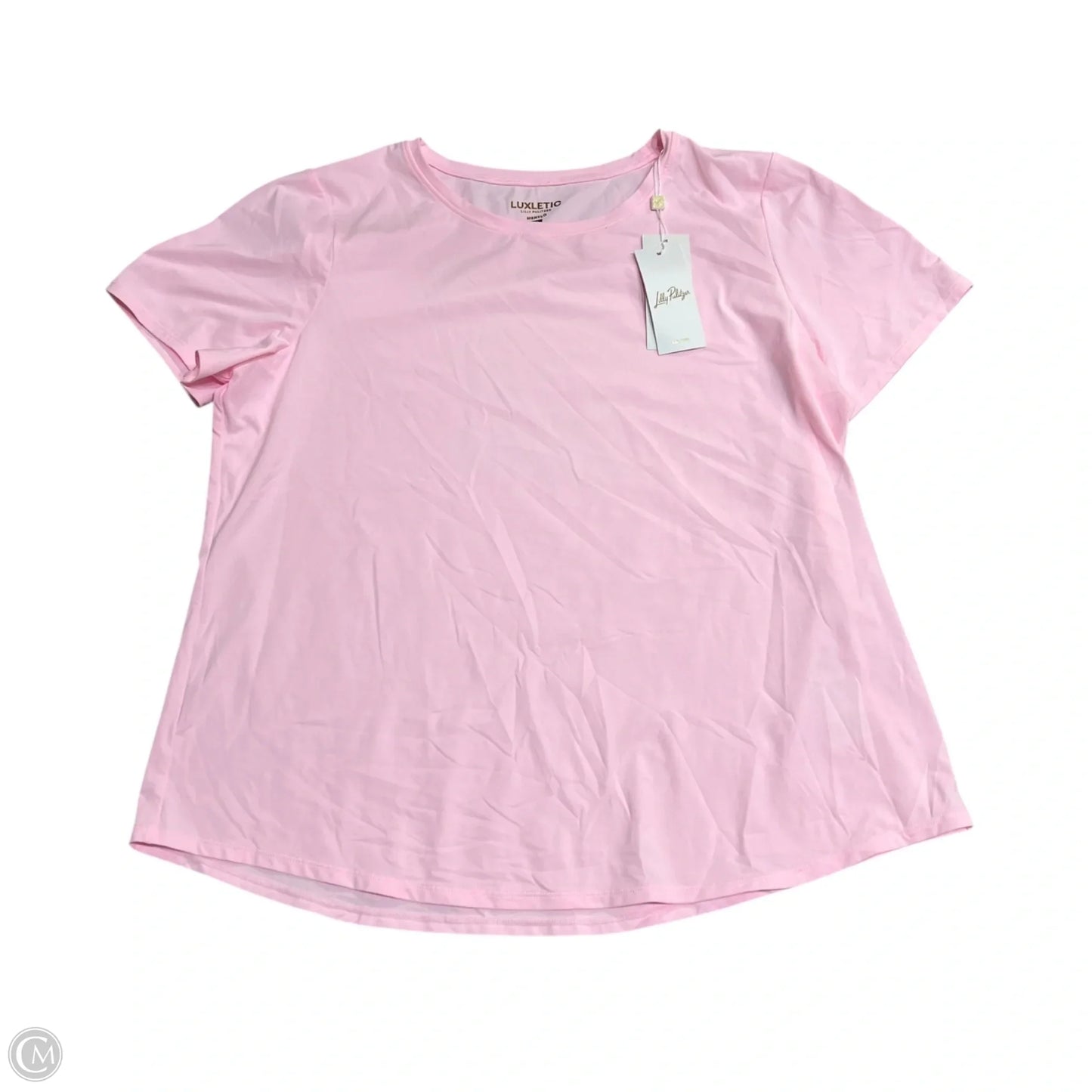 Top Short Sleeve Designer By Lilly Pulitzer In Pink, Size: Xl