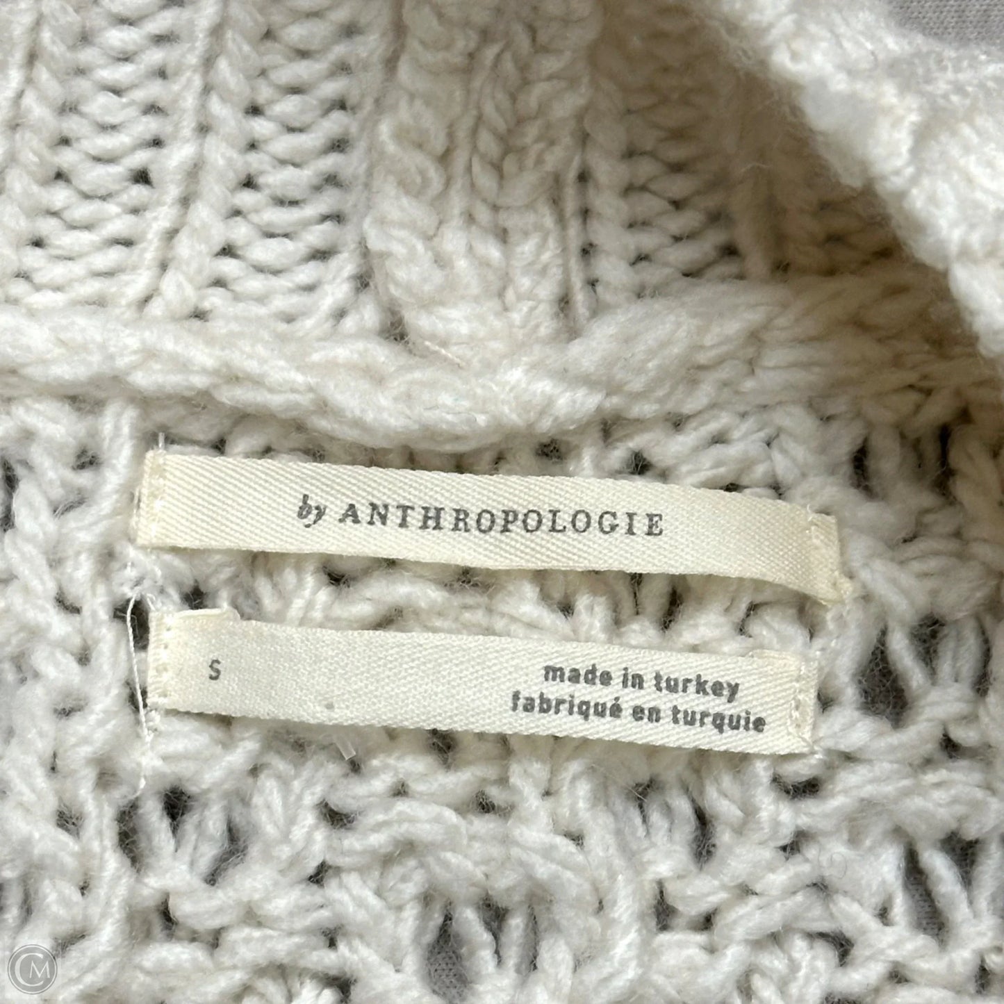 Sweater Cardigan By Anthropologie In Cream, Size: S
