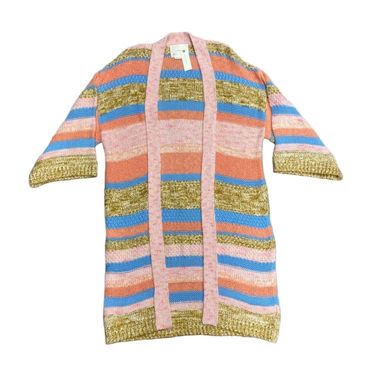 Sweater Cardigan By Anthropologie In Blue & Orange, Size: Osfm